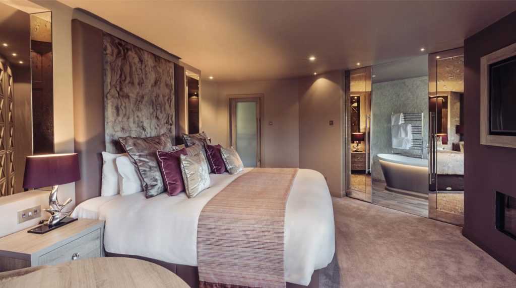 The Craven Suite bedroom view at Abbey House